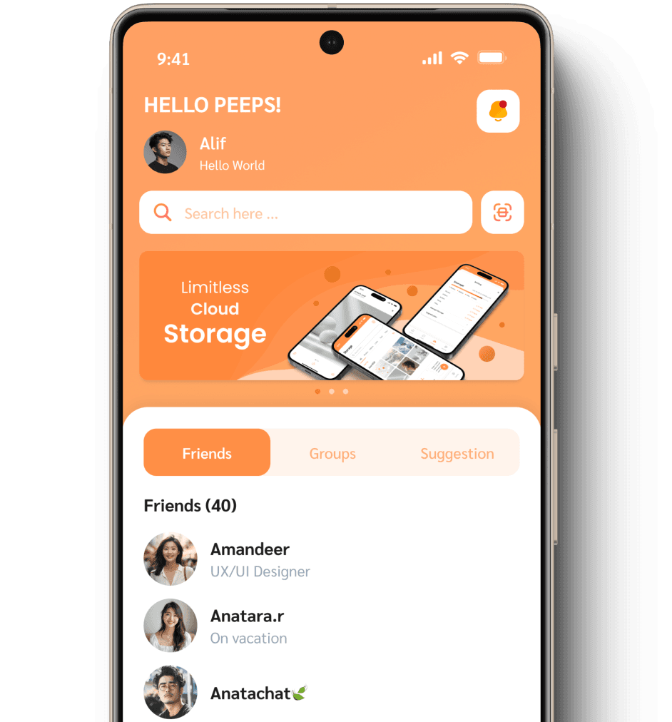 PEEP SHARE Android Emulator