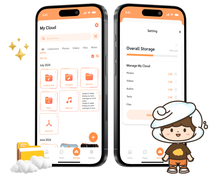 Image Section Cloud Smartphone